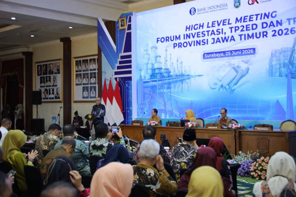 Perkuat Sinergi Investasi dan Pertumbuhan Ekonomi, Bupati Mojokerto Hadiri High Level Meeting Provinsi Jawa Timur