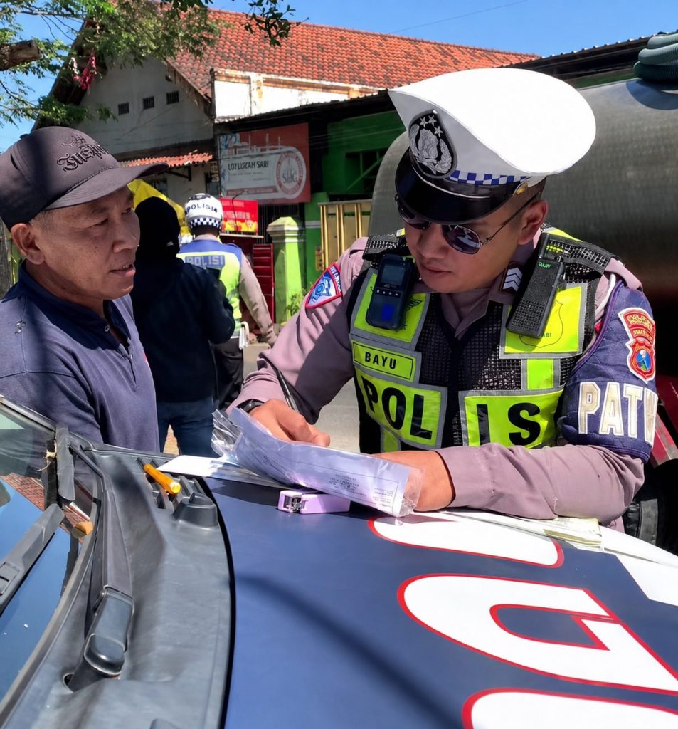 Bandel Terobos Jalur Terlarang, 102 Truk Bermuatan Berat Ditindak Polisi