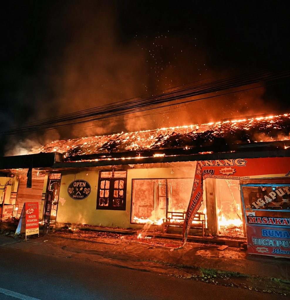 Rumah Makan Nasi Padang di Botoran Hangus Terbakar, Kerugian Ditaksir Rp250 Juta