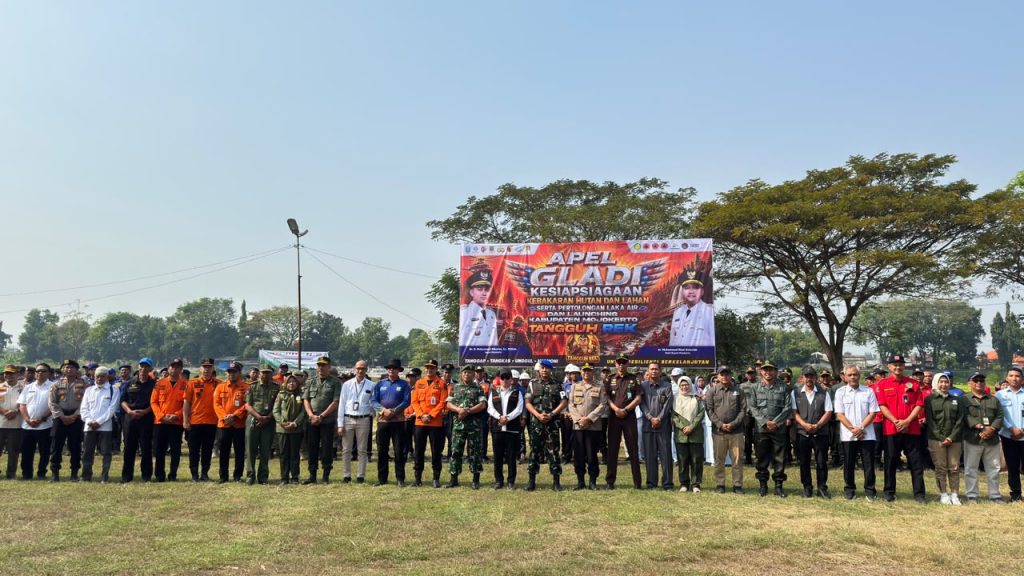 Bupati Mojokerto Luncurkan ‘Mojokerto Tangguh Rek’ dan Aplikasi Mojo Mandala Perkuat Kesiapsiagaan Karhutla