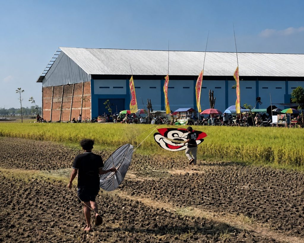 Ratusan Peserta Ramaikan Lomba Drag Layang-Layang di Ngunut, Adu Cepat Turunkan Gapangan