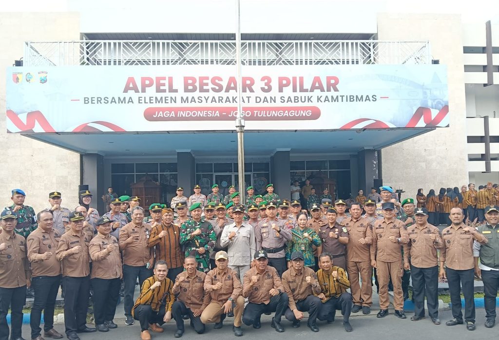 Plt Bupati Ahmad Baharudin Pimpin Apel Besar 3 Pilar Jogo Tulungagung